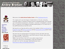 Tablet Screenshot of andrebreton.org